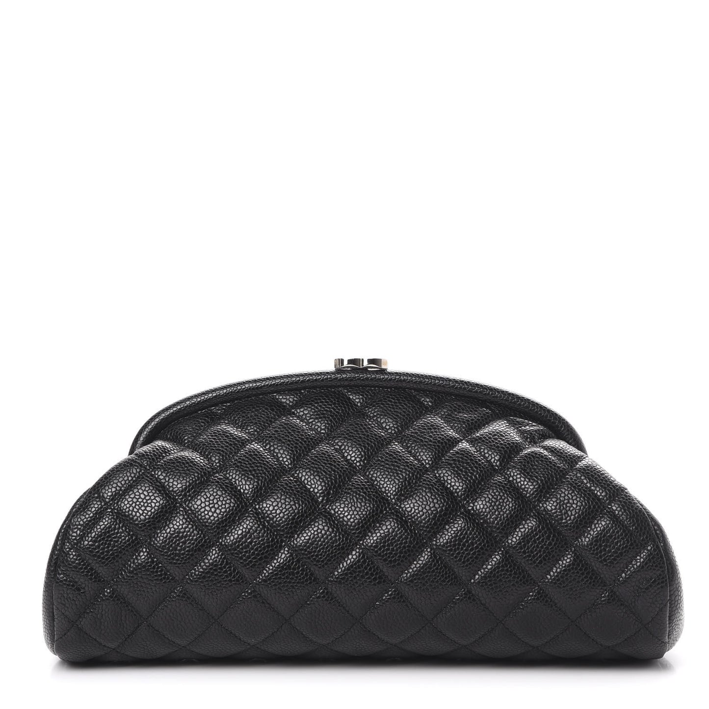 Caviar Quilted Timeless Clutch Black