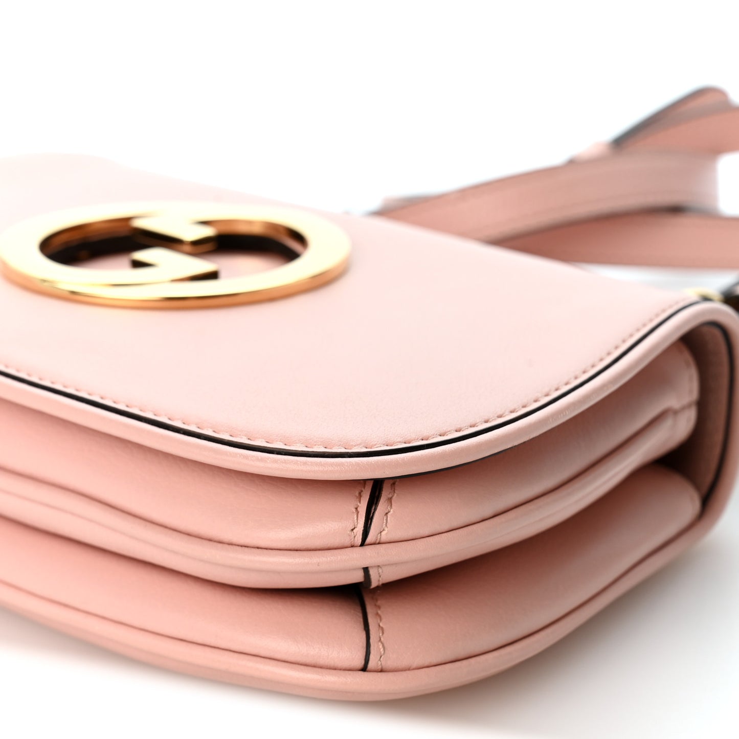 Roxy Calfskin Web Mini Blondie Shoulder Bag Powder Pink