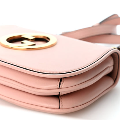 Gucci Roxy Calfskin Web Mini Blondie Shoulder Bag Powder Pink 9 of 10