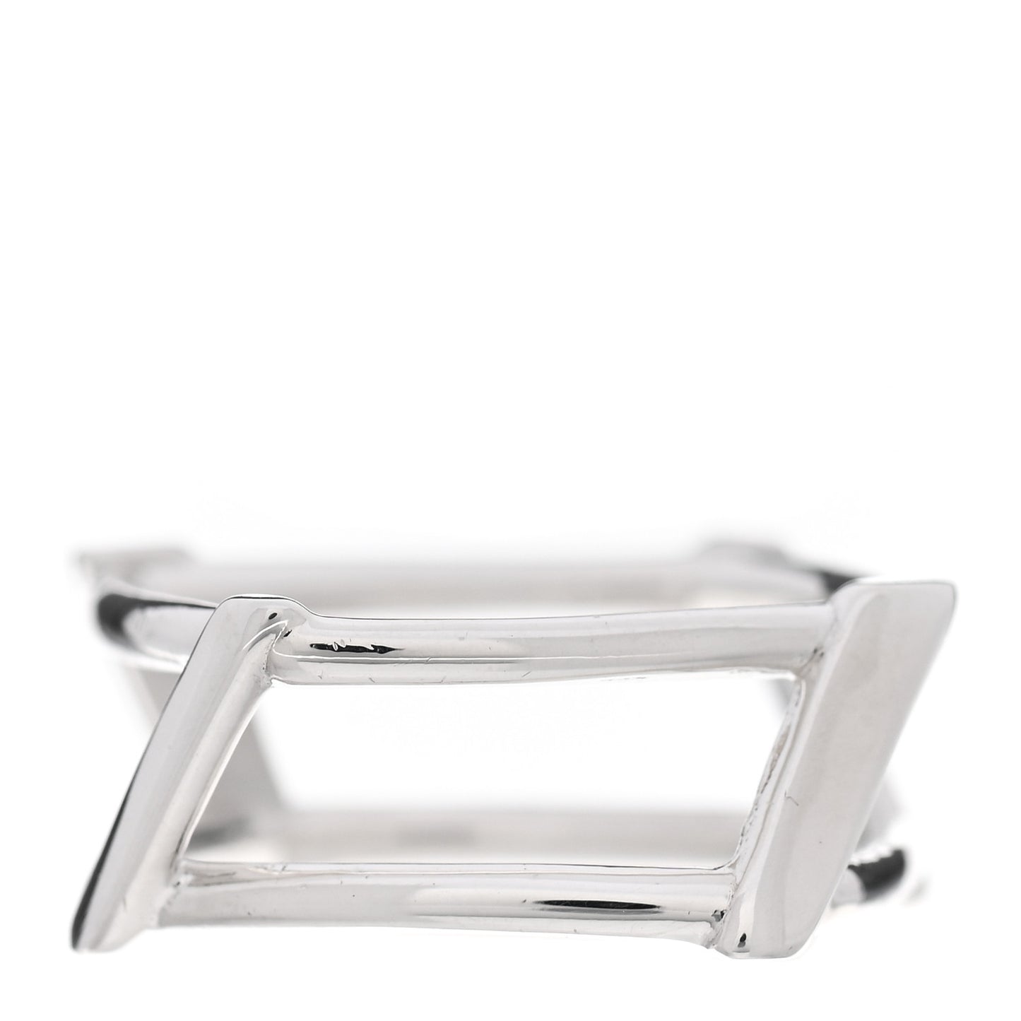 Sterling Silver Frank Gehry Open Torque Square Ring 51 5.75