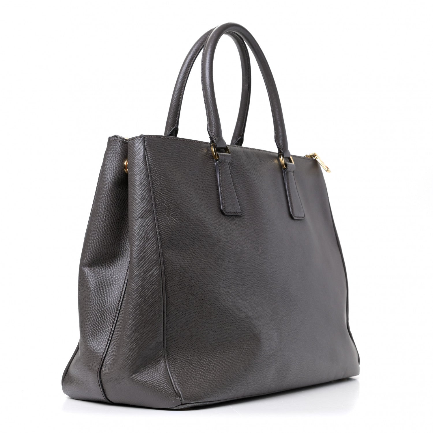 Prada Saffiano Lux Large Galleria Double Zip Tote Grafite 4 of 20