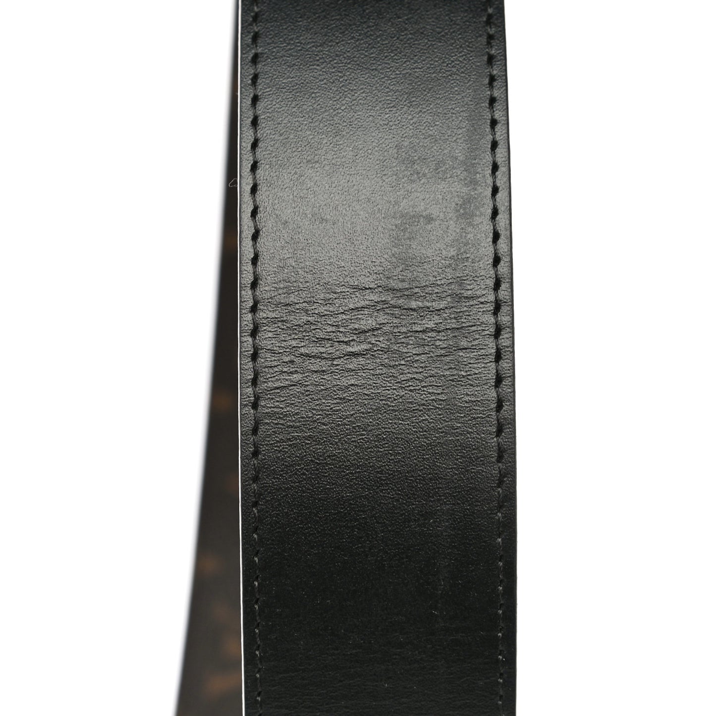 Calfskin Monogram 30mm LV Initiales Reversible Belt 80 32 Black