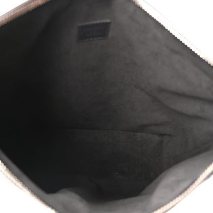 Louis Vuitton Calfskin Embossed Monogram Coussin Hobo MM Gunmetal Gray 6 of 10