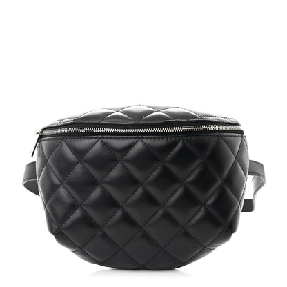 Chanel Calfskin Quilted Waist Belt Bag Black 1 of 11