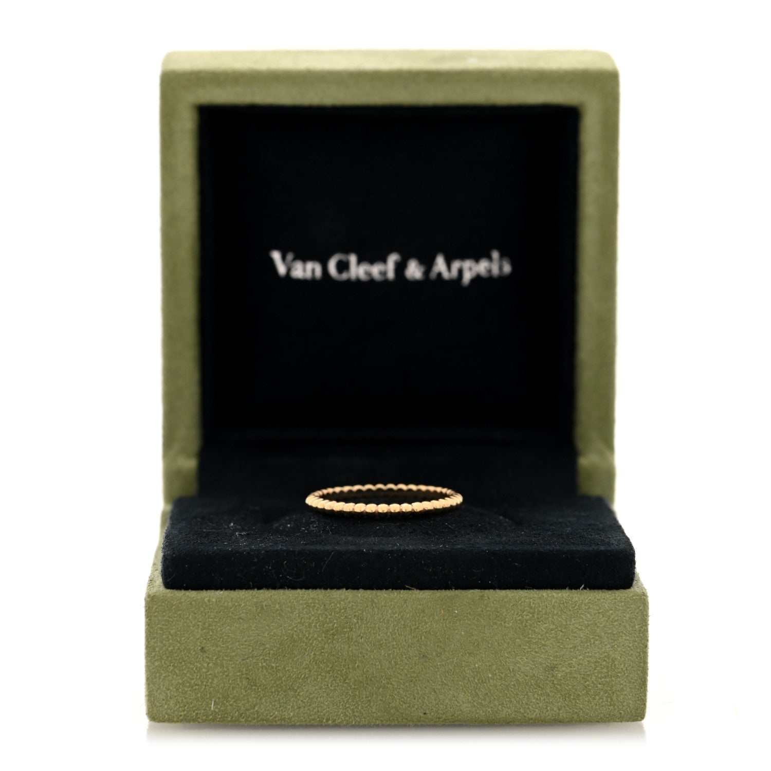 Van Cleef & Arpels 18K Yellow Gold Small Perlee Ring 57 8 5 of 5