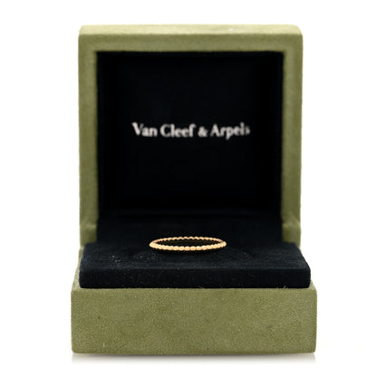 Van Cleef & Arpels 18K Yellow Gold Small Perlee Ring 57 8 5 of 5