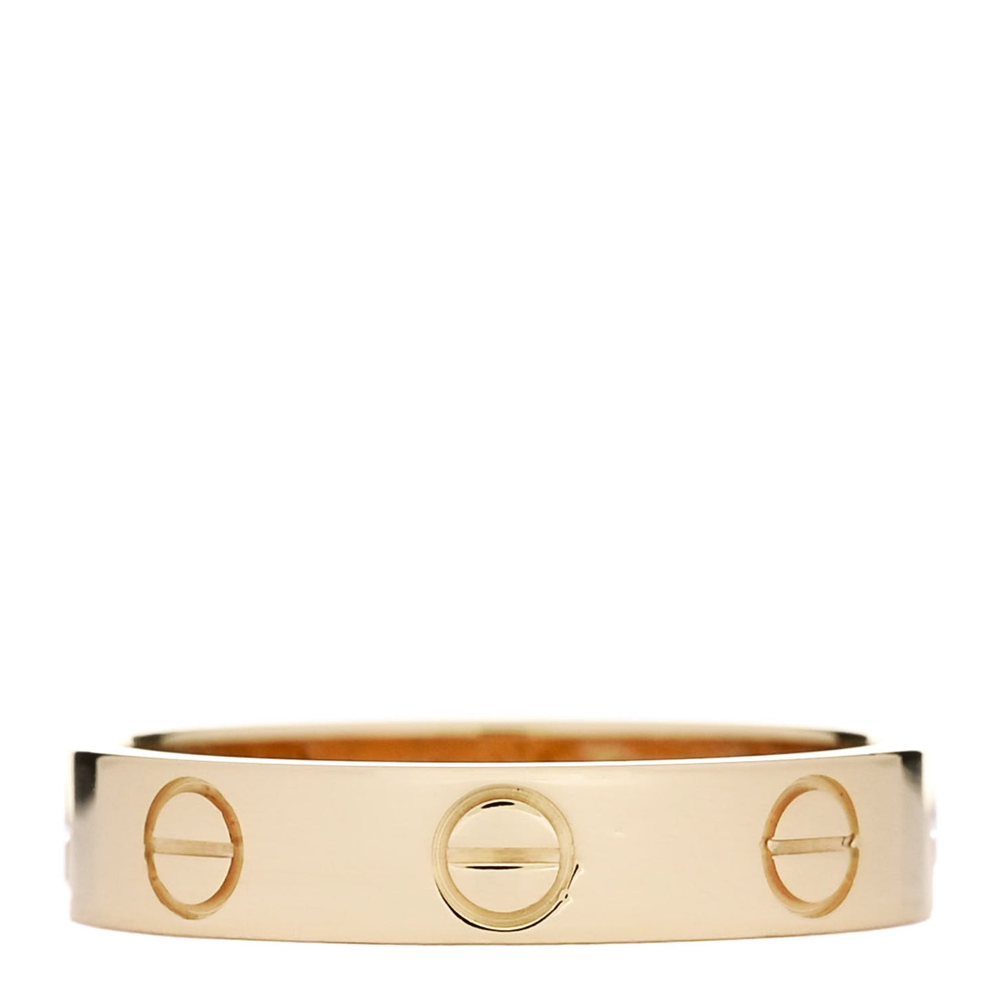 18K Yellow Gold 3.5mm LOVE Wedding Band Ring 49 5