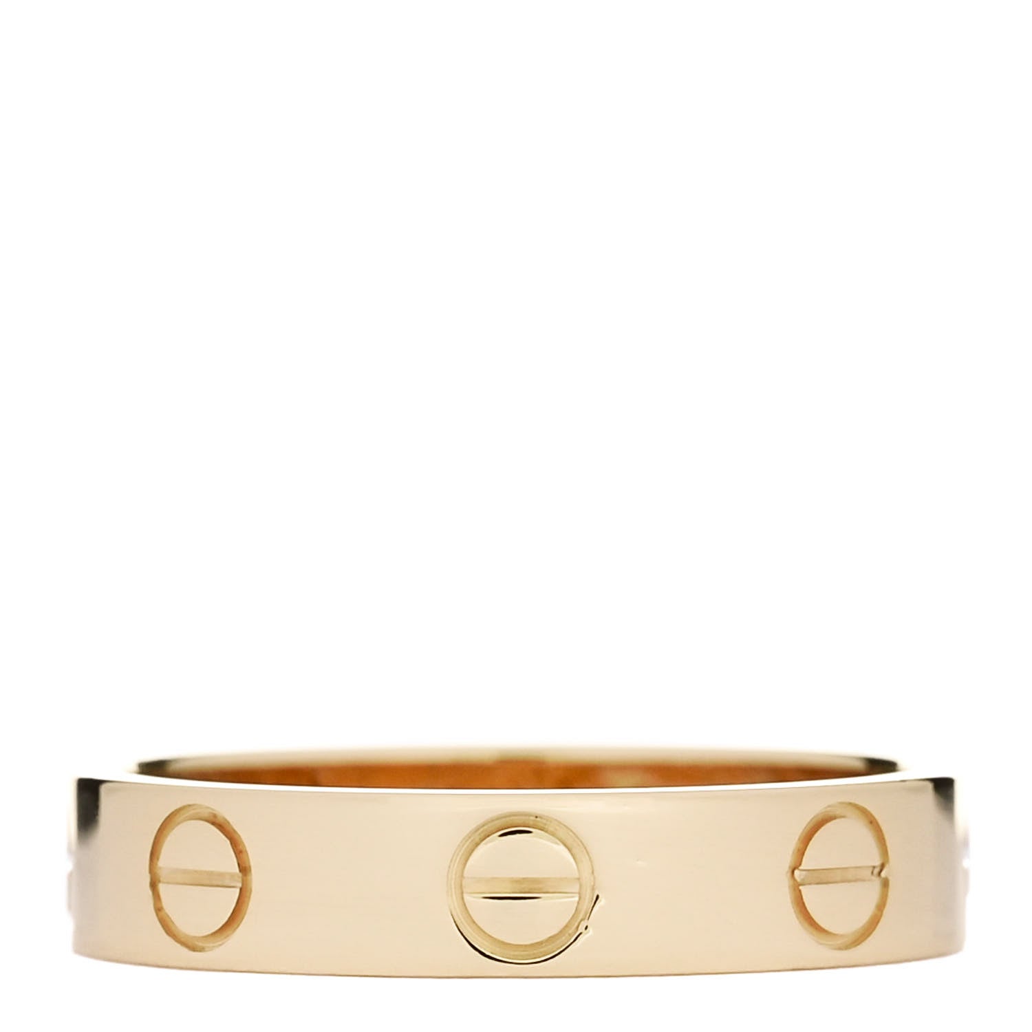 Cartier 18K Yellow Gold 3.5mm LOVE Wedding Band Ring 49 5 3 of 4