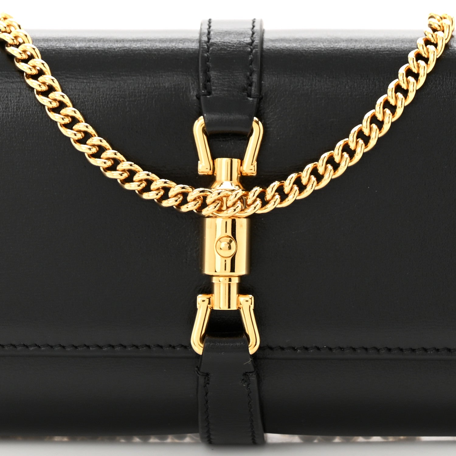 Gucci Calfskin Jackie 1961 Chain Wallet Black 7 of 11