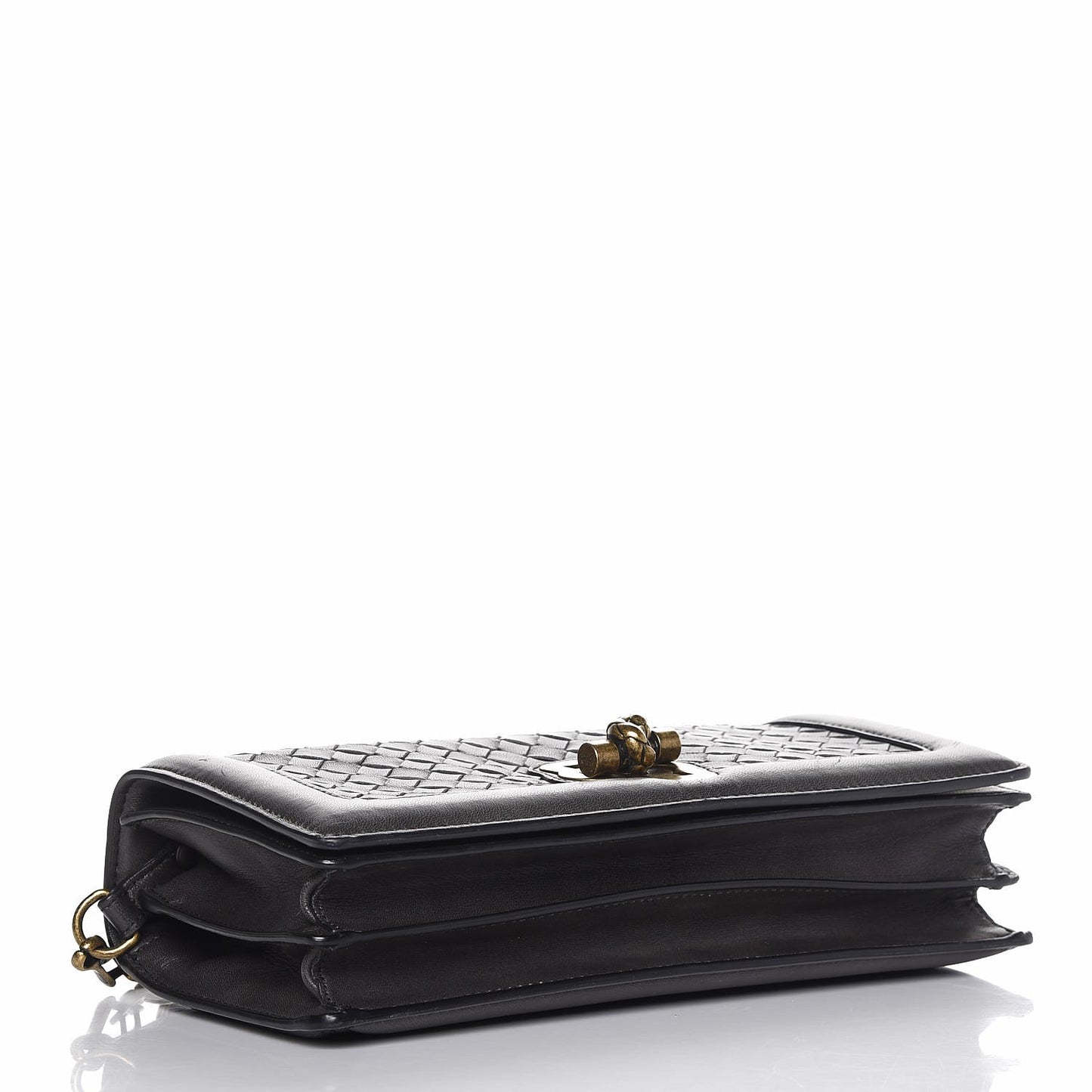 Nappa Intrecciato Olimpia Knot Clutch New Light Grey
