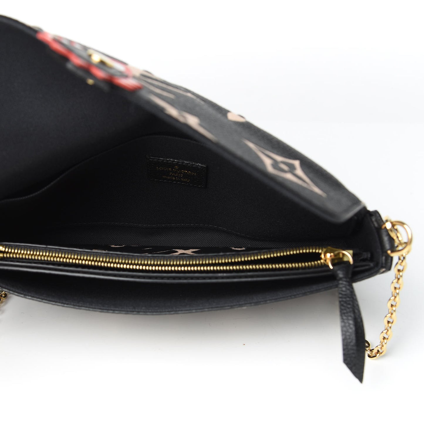 Empreinte Monogram Giant Crafty Pochette Felicie Black Creme