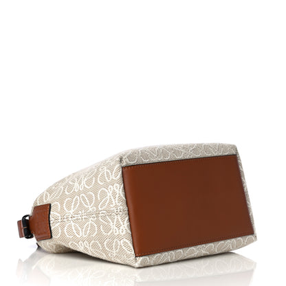 Loewe Jacquard Anagram Calfskin Small Cubi Bag Ecru Tan 4 of 10