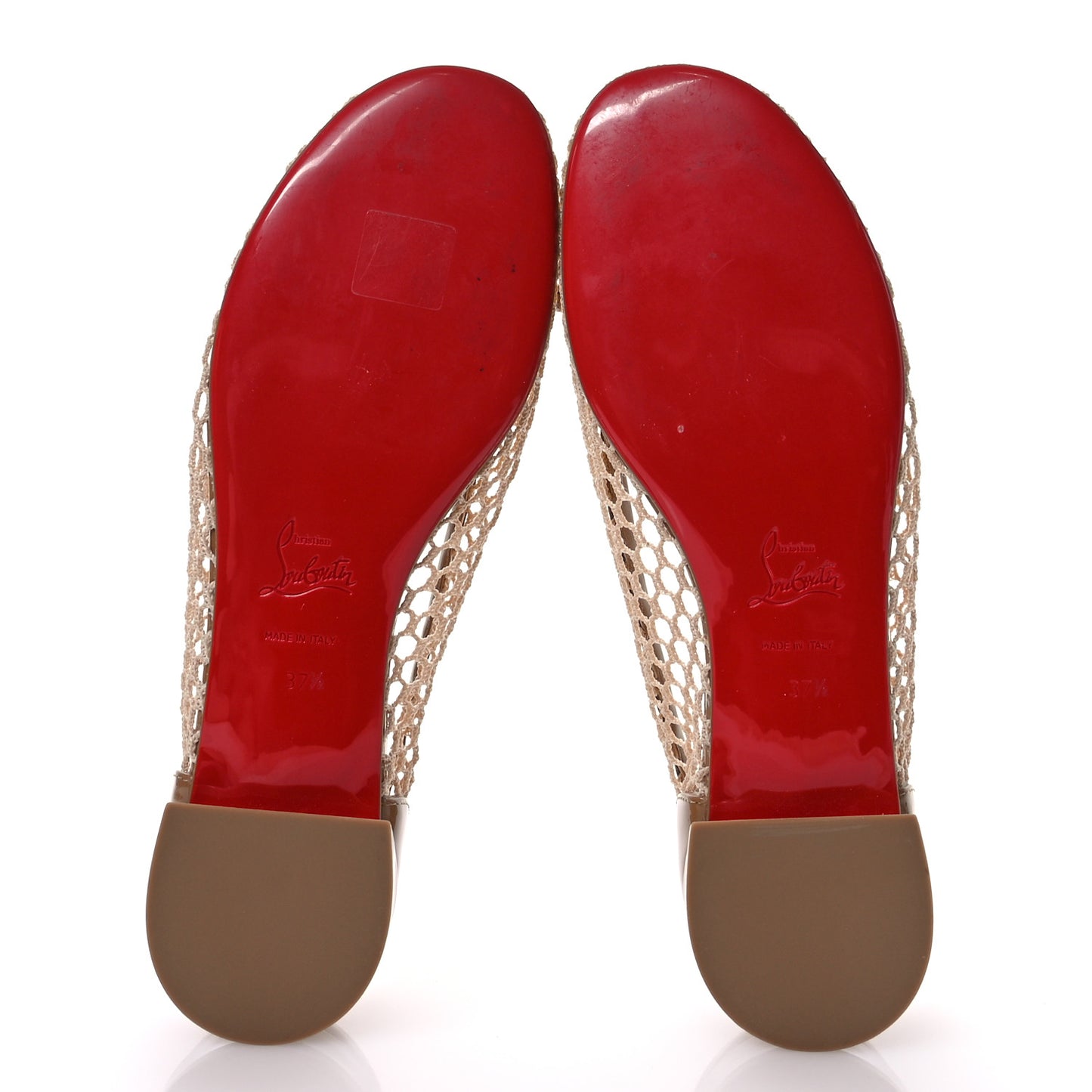 Mesh Patent Calfskin Sweetie Jane Flats 37.5 Lionne