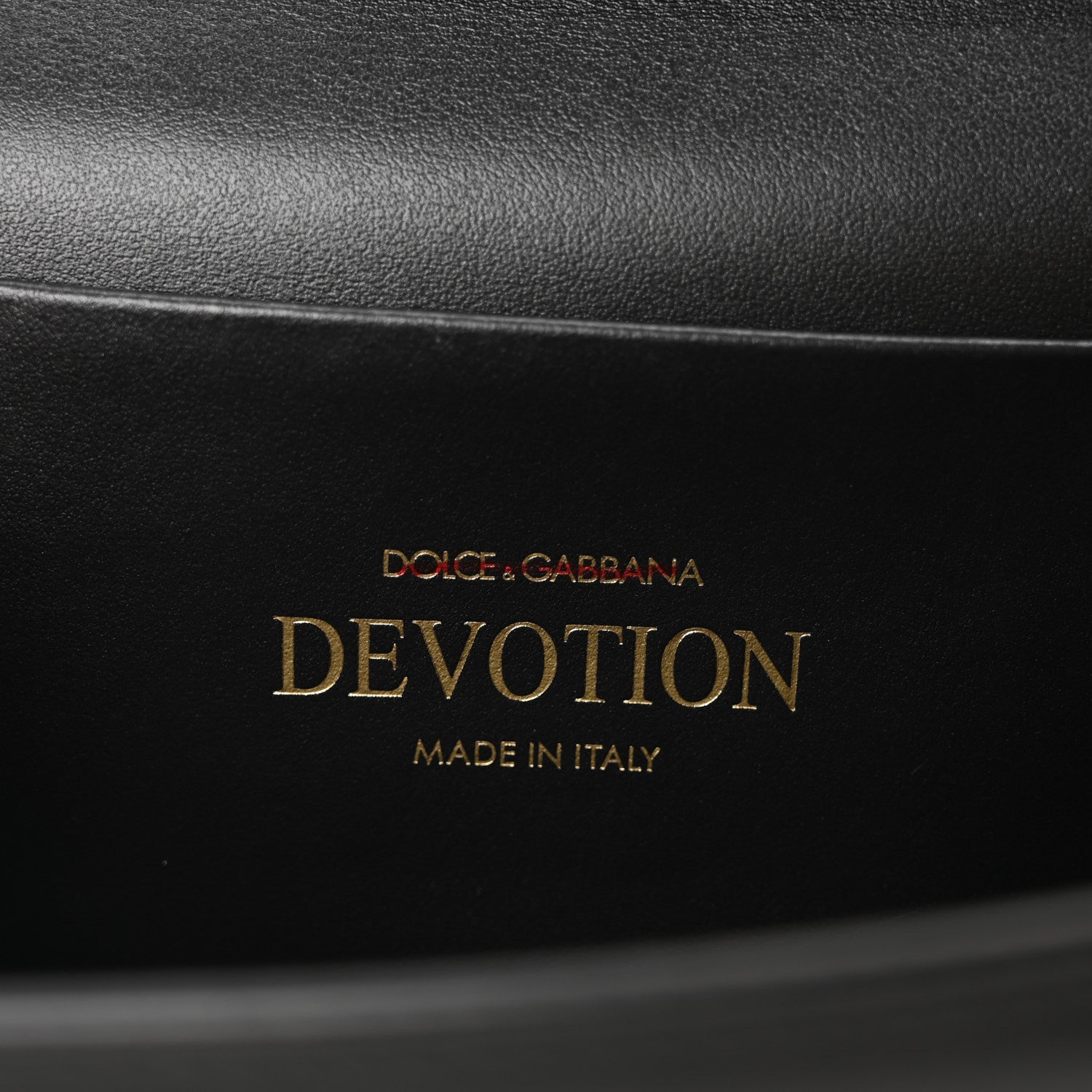 Dolce & Gabbana Smooth Calfskin Small Devotion Envelope Top Handle Bag Black 6 of 9