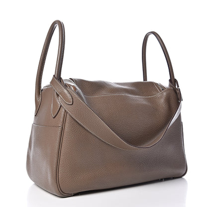 Hermes Taurillon Clemence Lindy 34 Etoupe 3 of 14