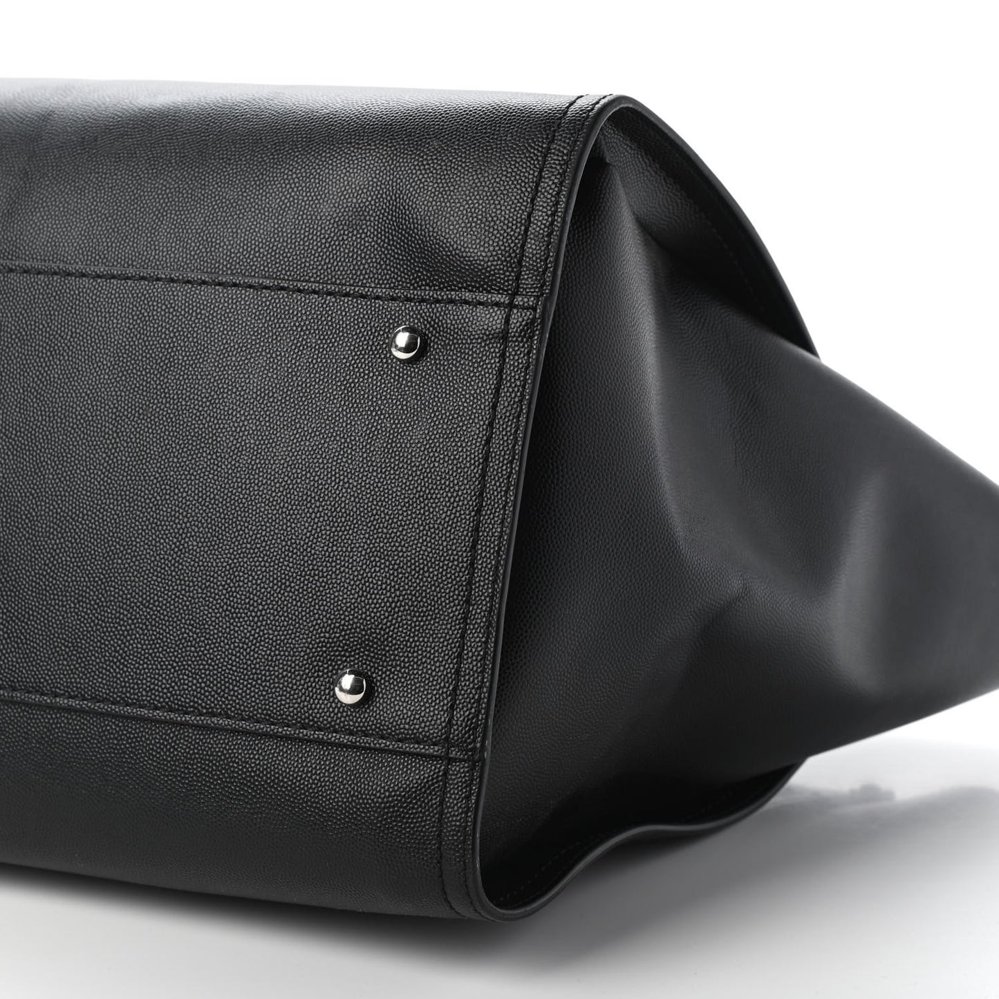 Caviar Medium Studded Deauville Tote Black