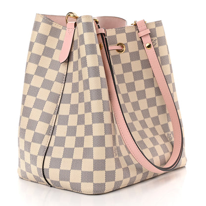 Louis Vuitton Damier Azur Neonoe MM Eau De Rose 3 of 9