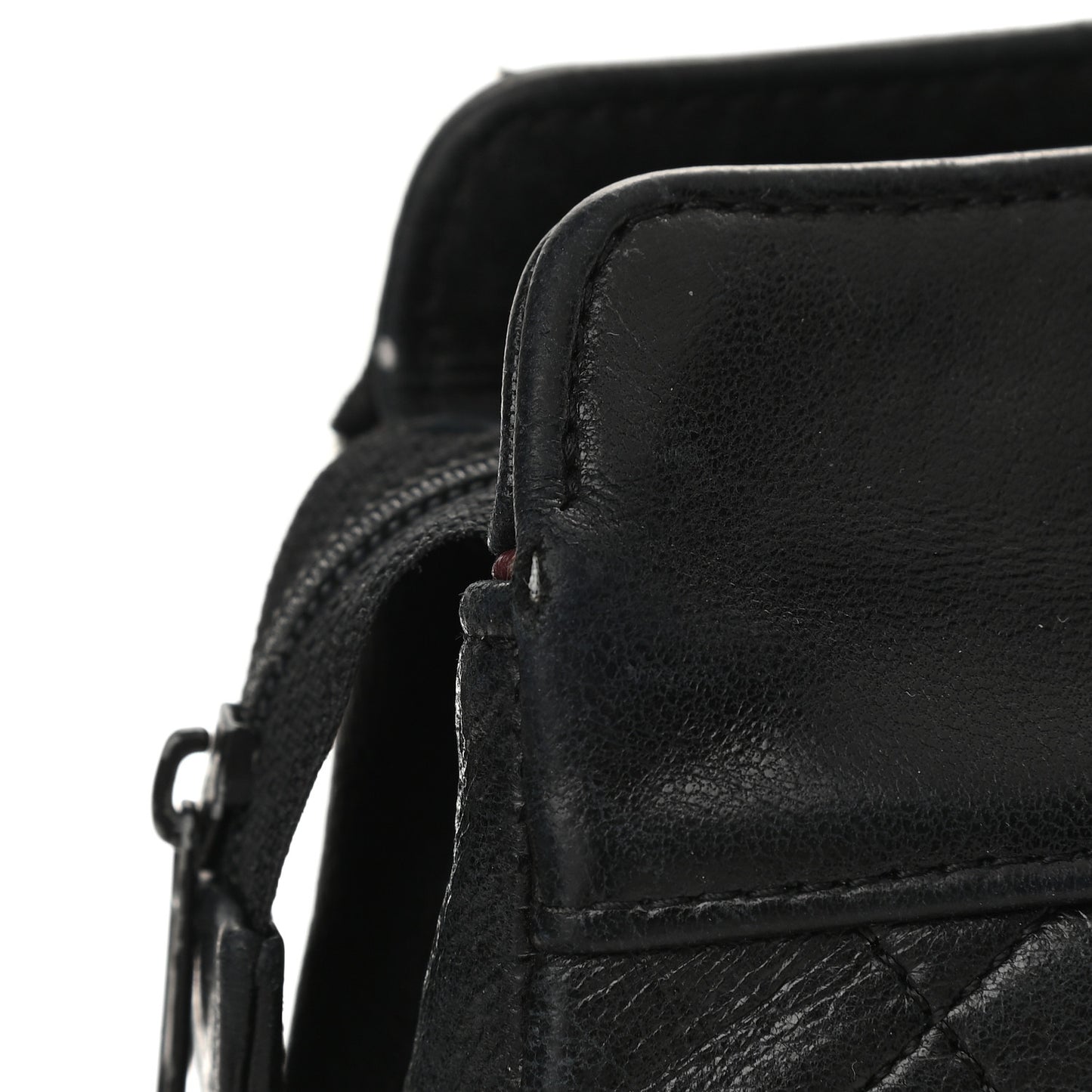 Lambskin Quilted Shoulder Bag Black