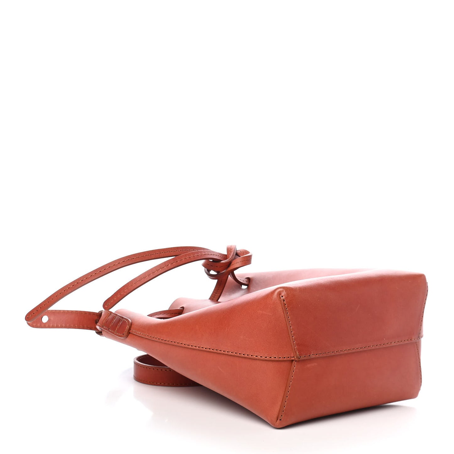 Calfskin Mini Bucket Bag Brandy