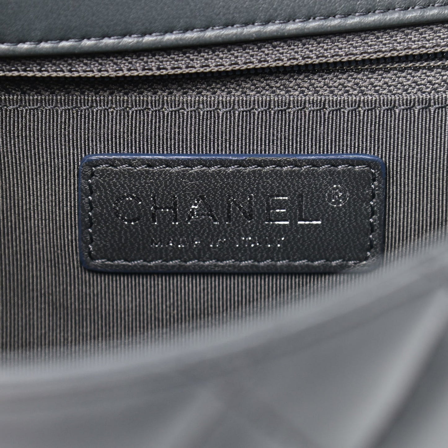 Lambskin Quilted Jumbo Multi Flap Bag Dark Grey