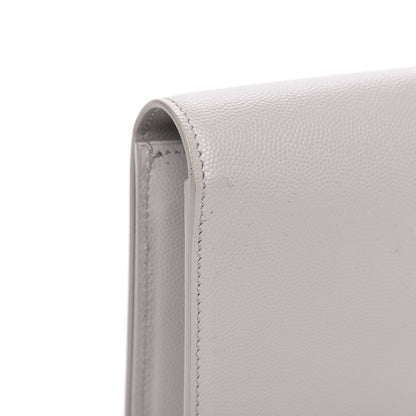 Saint Laurent Grain De Poudre Classic Monogram Kate Clutch Souris 10 of 10