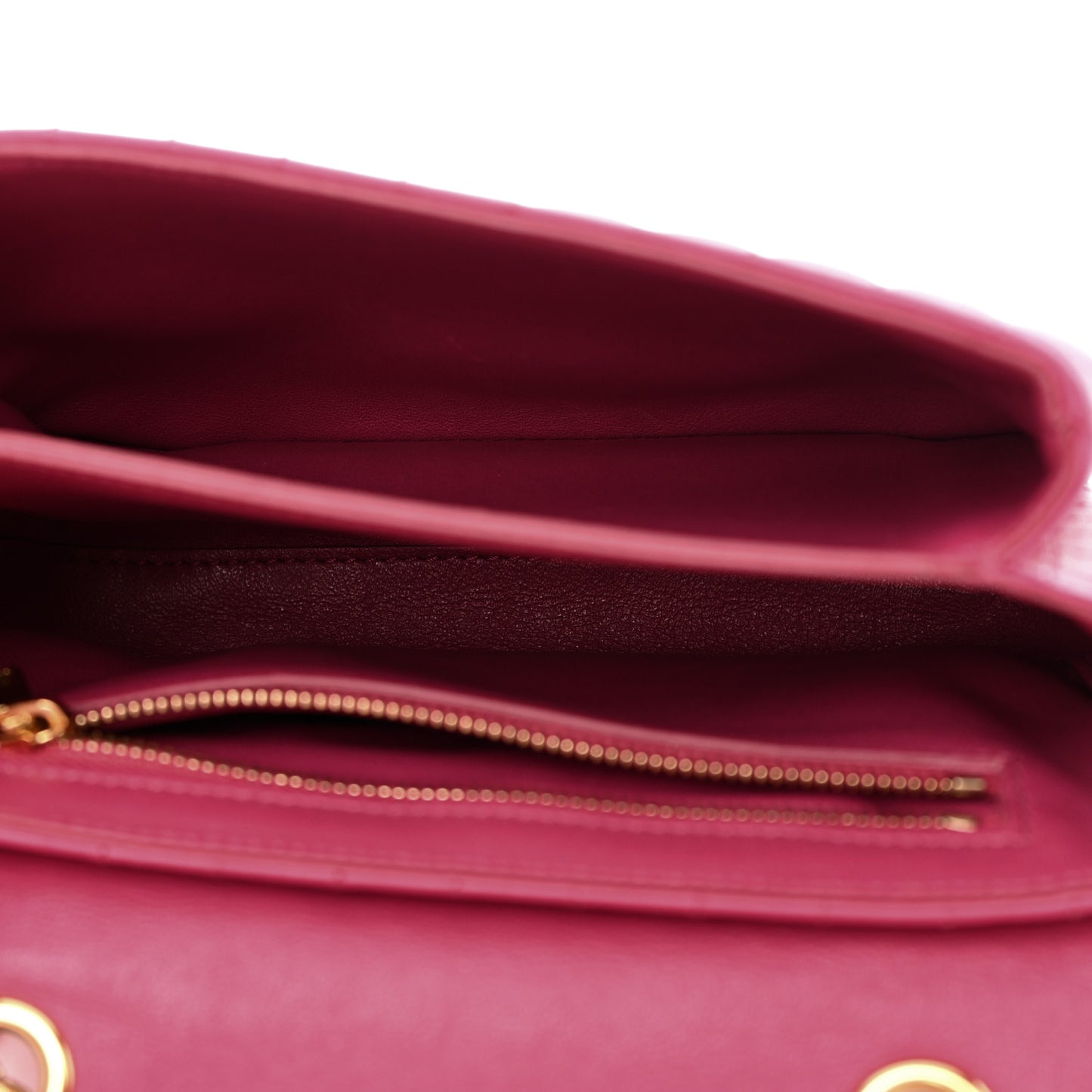 Calfskin Quilted Small C Bag Pink