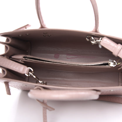 Saint Laurent Calfskin Crocodile Embossed Baby Sac De Jour Rose Antic 5 of 15