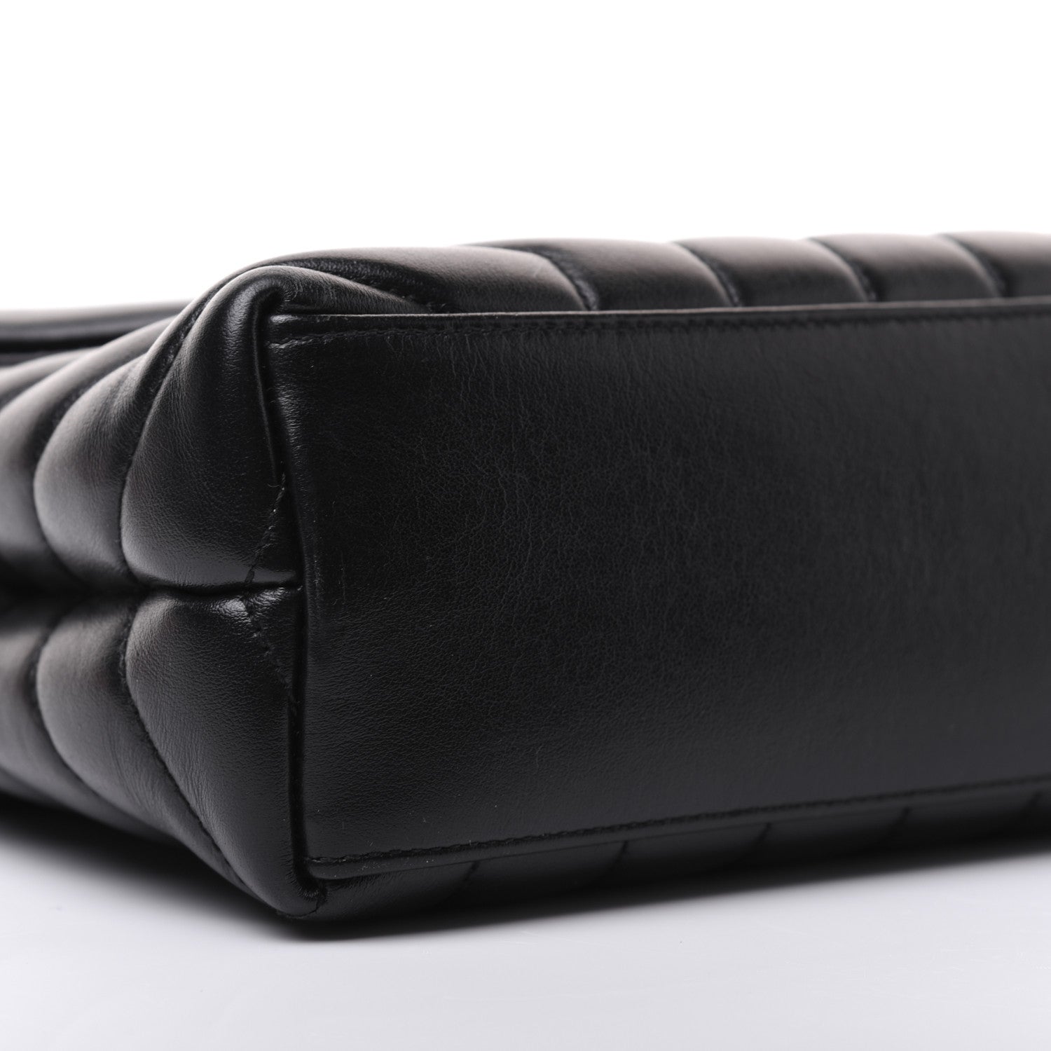 Saint Laurent Calfskin Y Quilted Monogram Small Loulou Chain Satchel Black 6 of 21