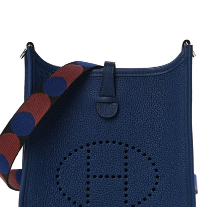 Hermes Taurillon Clemence Flipperball Sangle Evelyne TPM Bleu Saphir Black Bleu Saphir 6 of 9