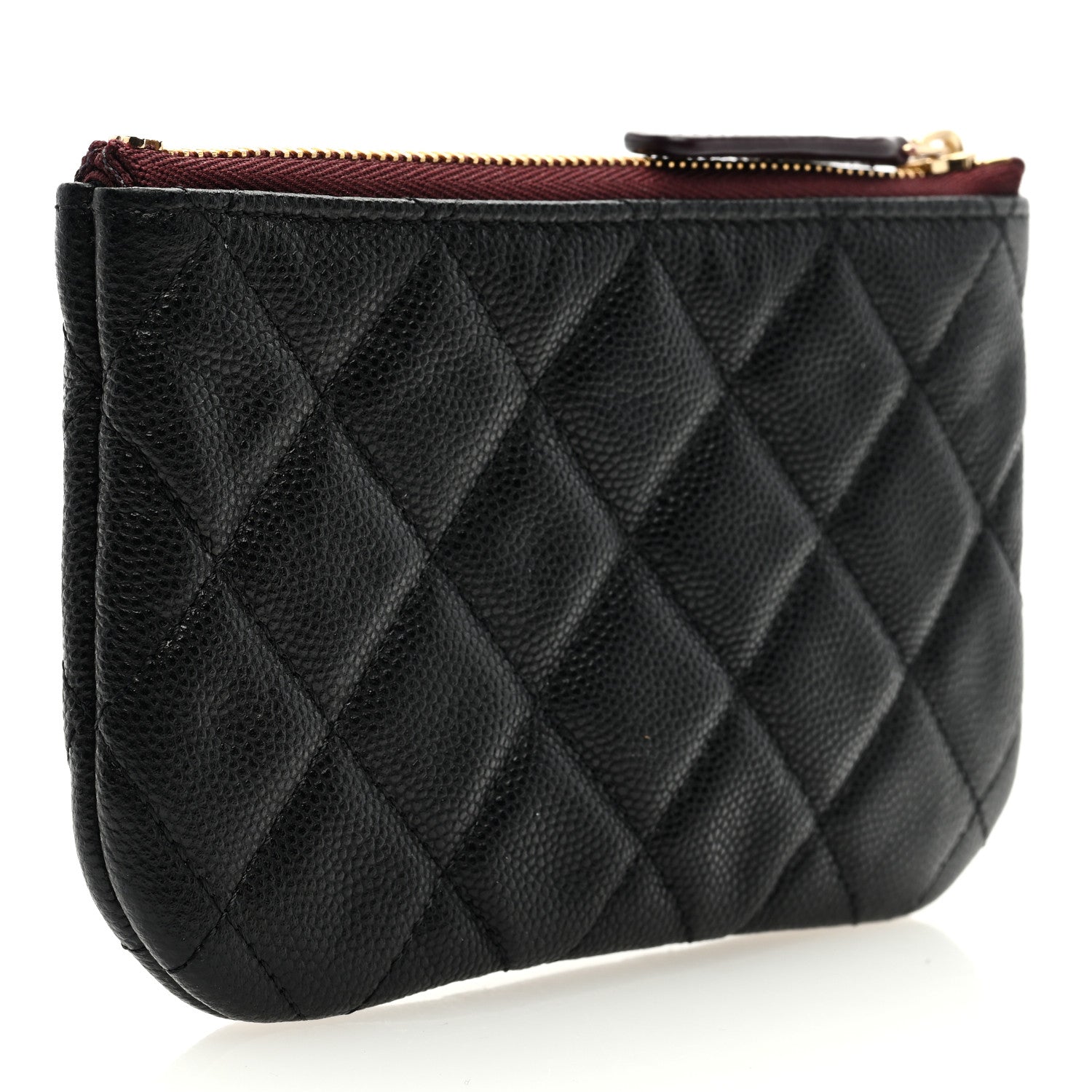Chanel Caviar Quilted Small Cosmetic Case Black 3 of 7