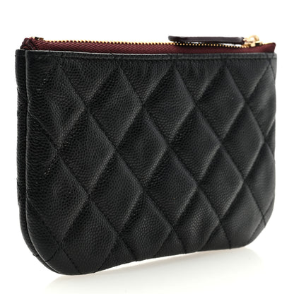 Chanel Caviar Quilted Small Cosmetic Case Black 3 of 7