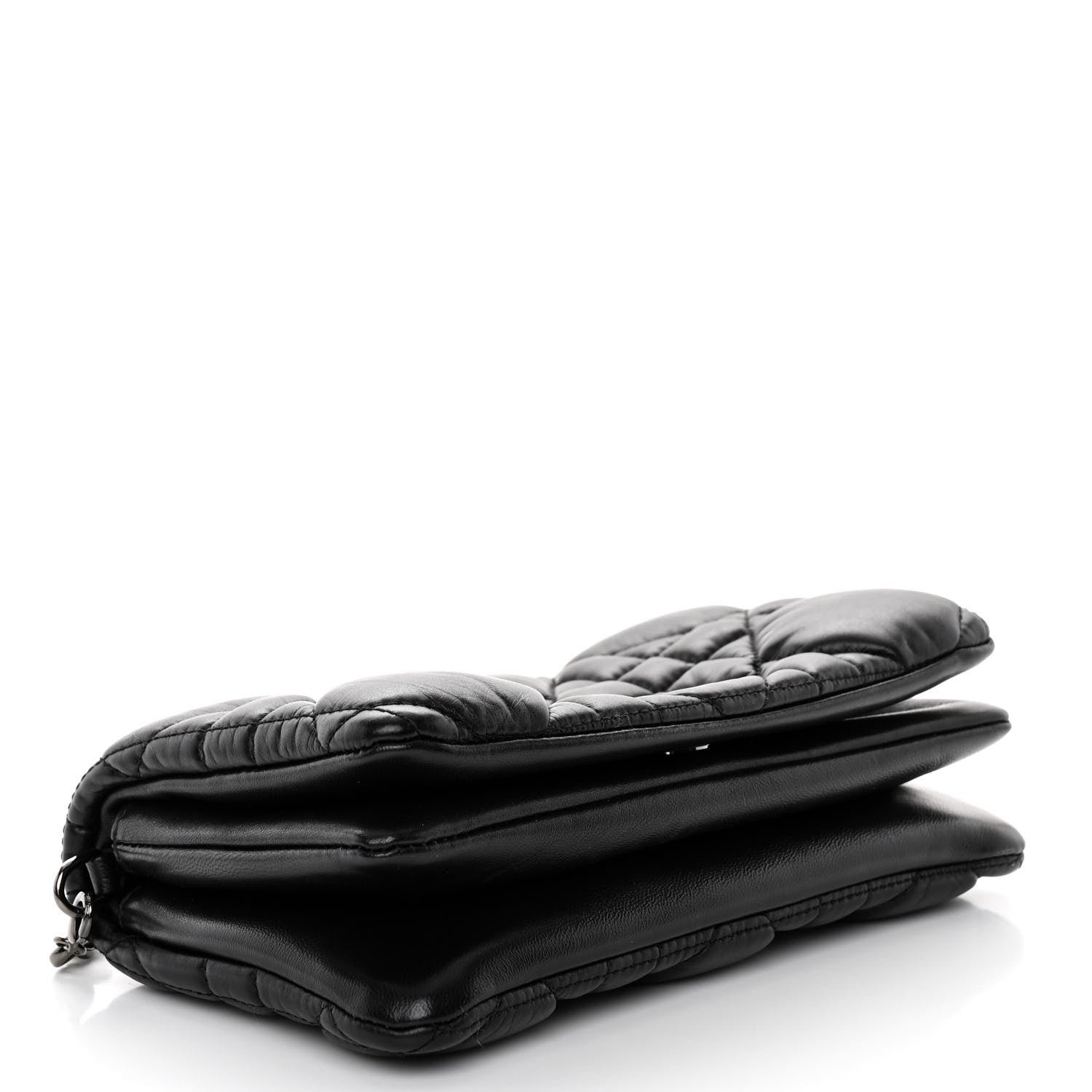 Christian Dior Calfskin Macrocannage Mini Caro Bag Black 4 of 10