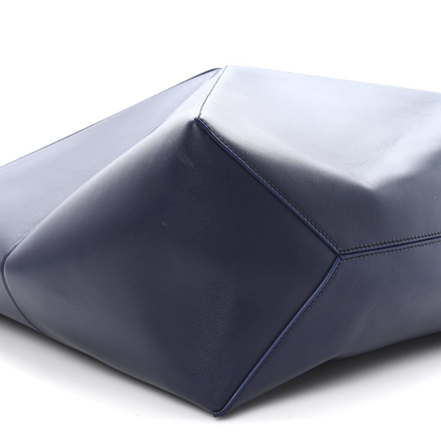 Loewe Shiny Calfskin XL Puzzle Fold Tote Abyss Blue 8 of 10