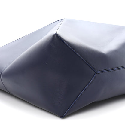 Loewe Shiny Calfskin XL Puzzle Fold Tote Abyss Blue 8 of 10