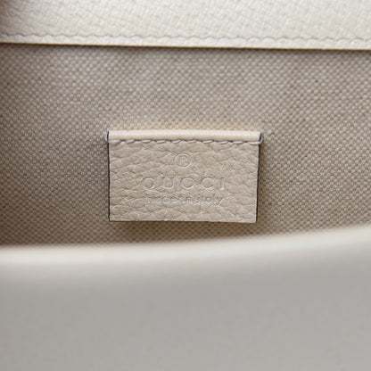 Gucci Textured Calfskin Crystal Mini Dionysus Shoulder Bag Mystic White 6 of 10