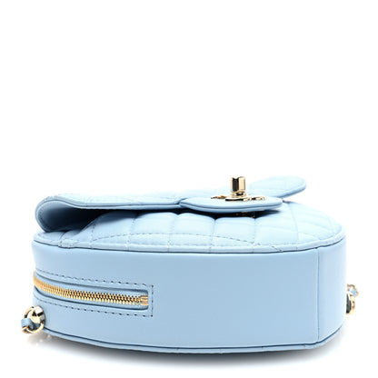 Chanel Lambskin Quilted CC In Love Heart Bag Light Blue 4 of 10