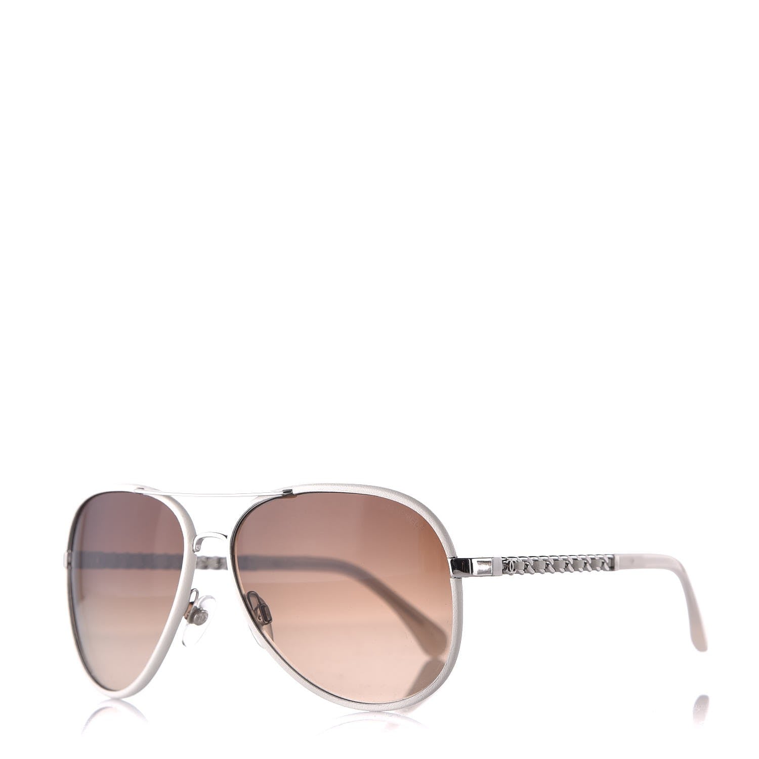 Chanel Pilot Winter Sunglasses 4219-Q White 1 of 9