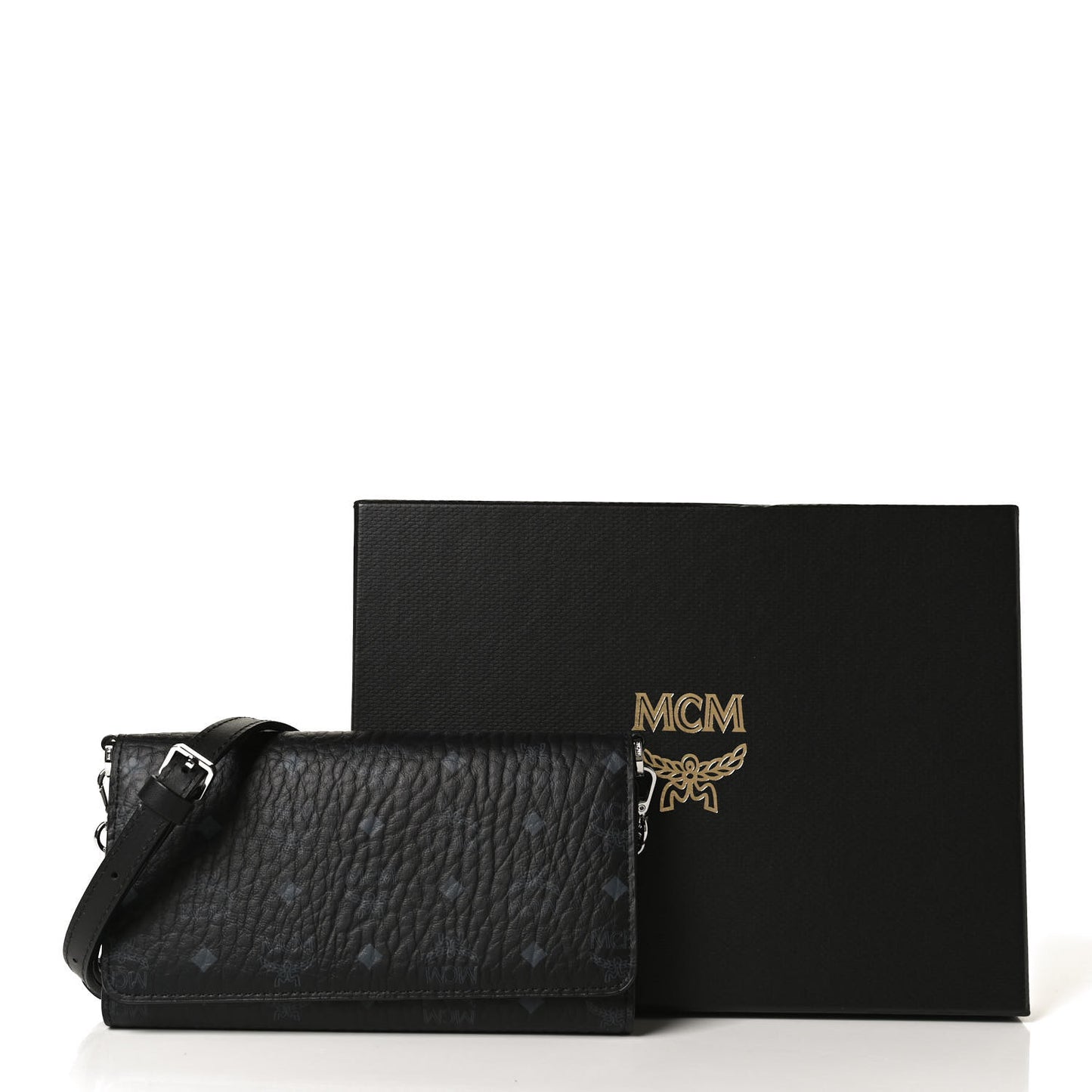 Visetos Chain Wallet Crossbody Black