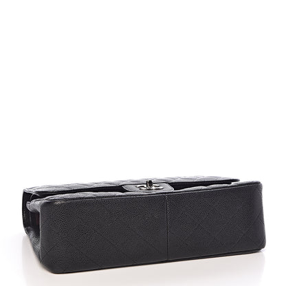 Chanel Caviar Quilted Jumbo Double Flap Black 4 of 10