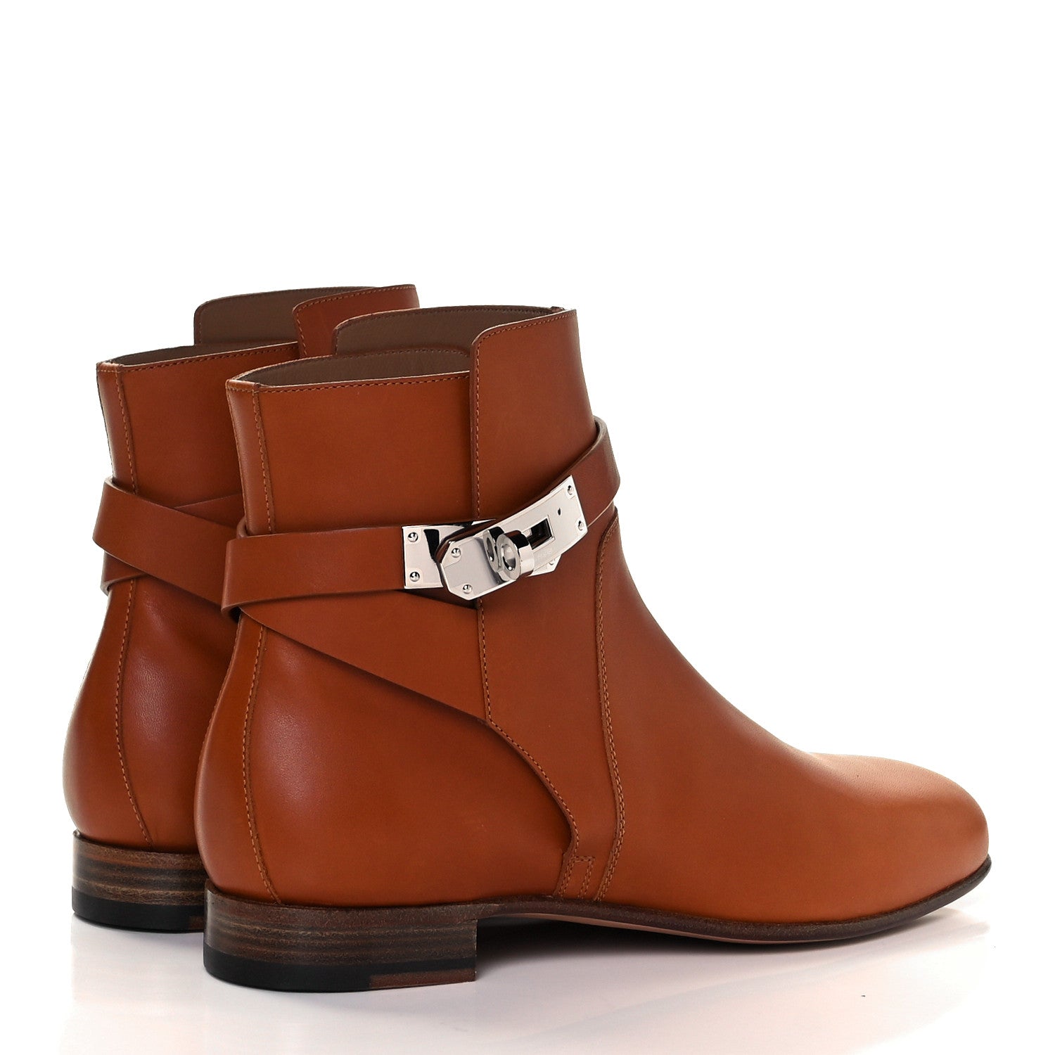 Hermes Calfskin Neo Low Boots 37 Natural 4 of 8