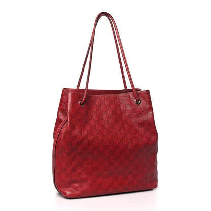 Gucci Guccissima Monogram Gifford Tote Red 3 of 11