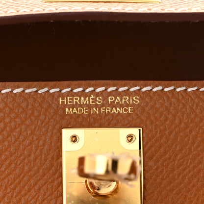 Hermes Epsom Mini Kelly Sellier 20 Gold 6 of 10