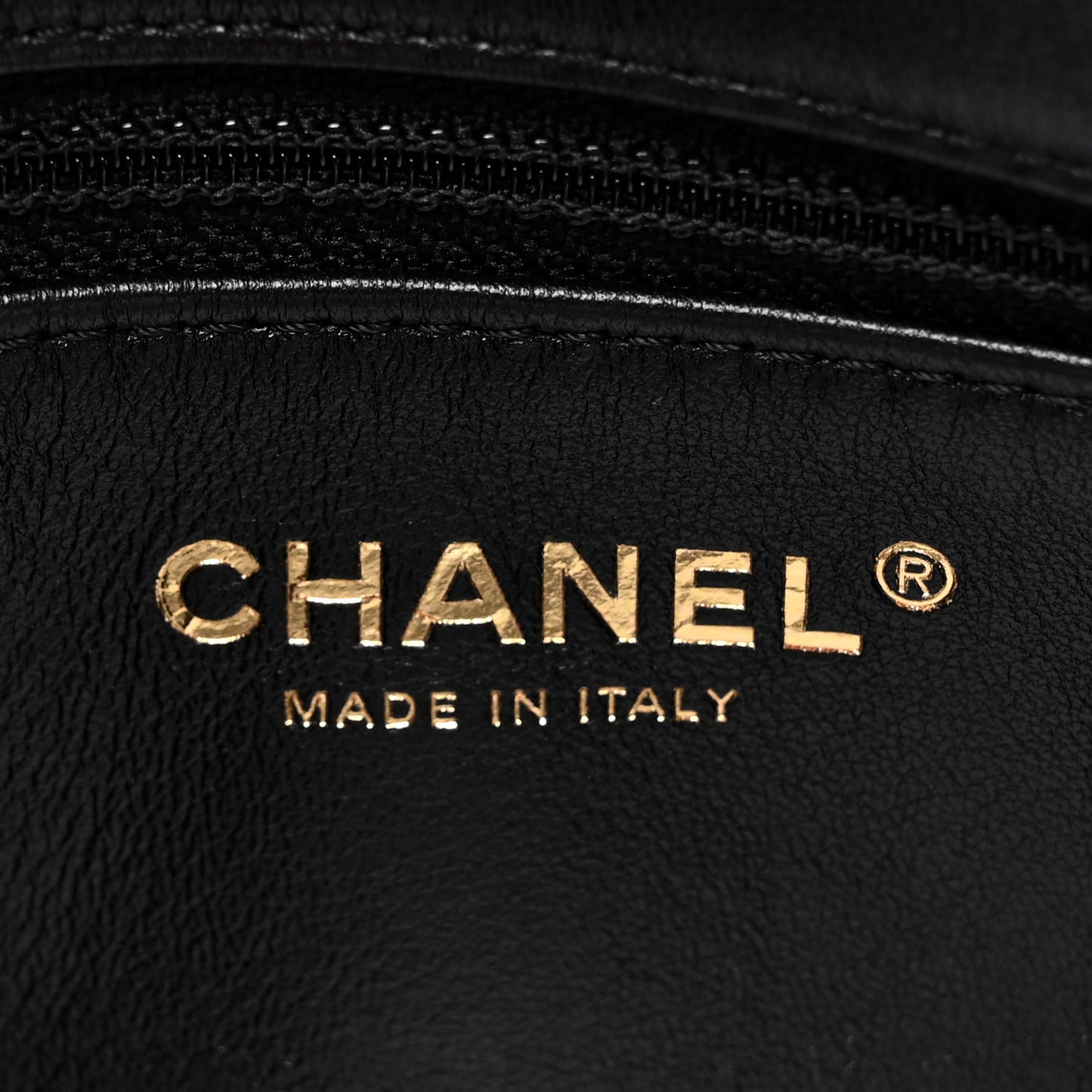 Lambskin Quilted On And On Small Chain Flap Black