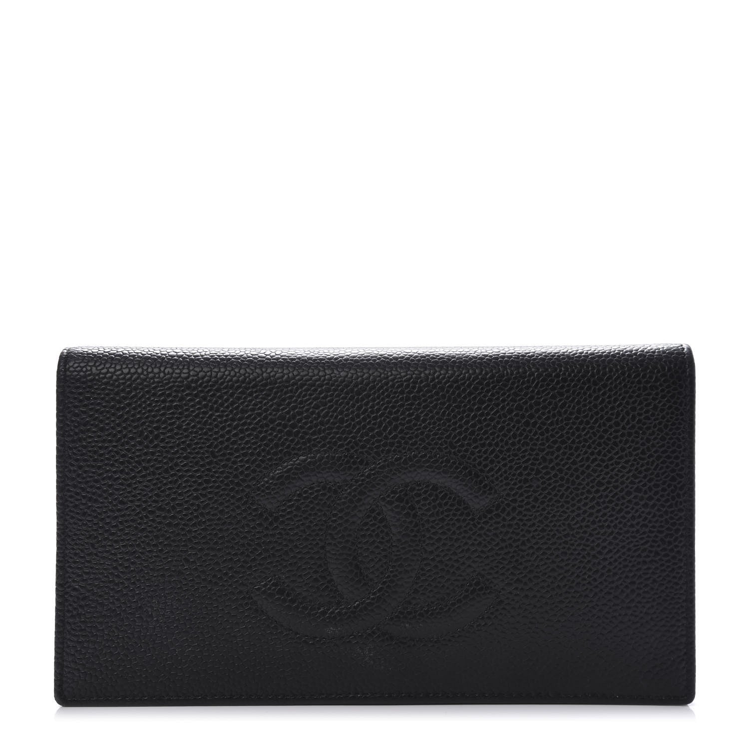Chanel Caviar Timeless CC Yen Wallet Black 1 of 9