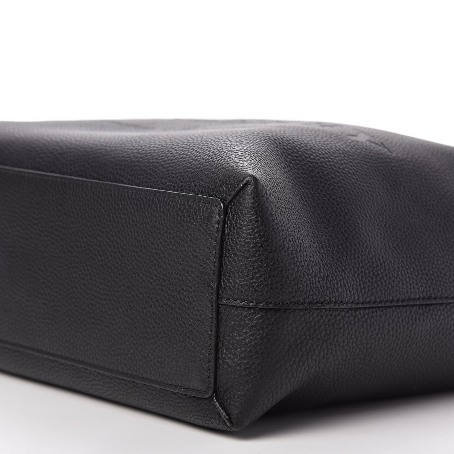 Grainy Calfskin Remington Tote Black