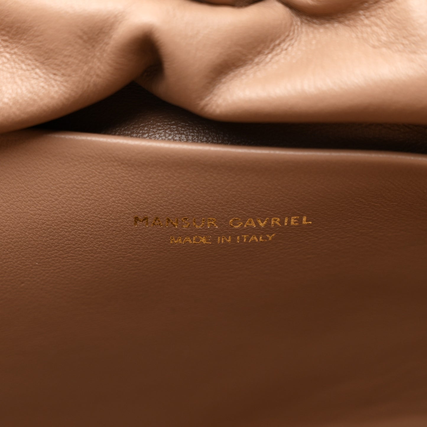 Lambskin Cloud Clutch Biscotto