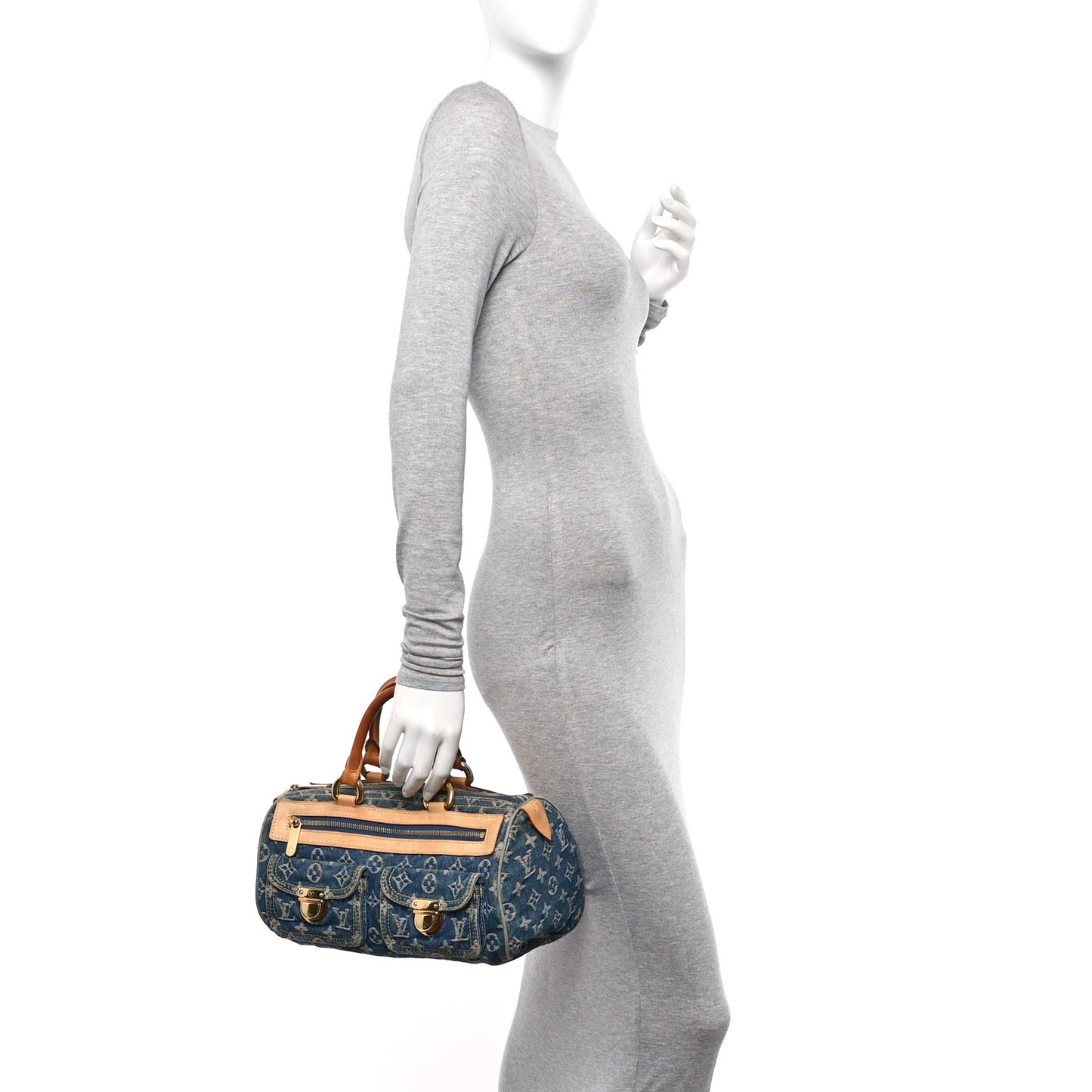 Monogram Denim Neo Speedy Blue