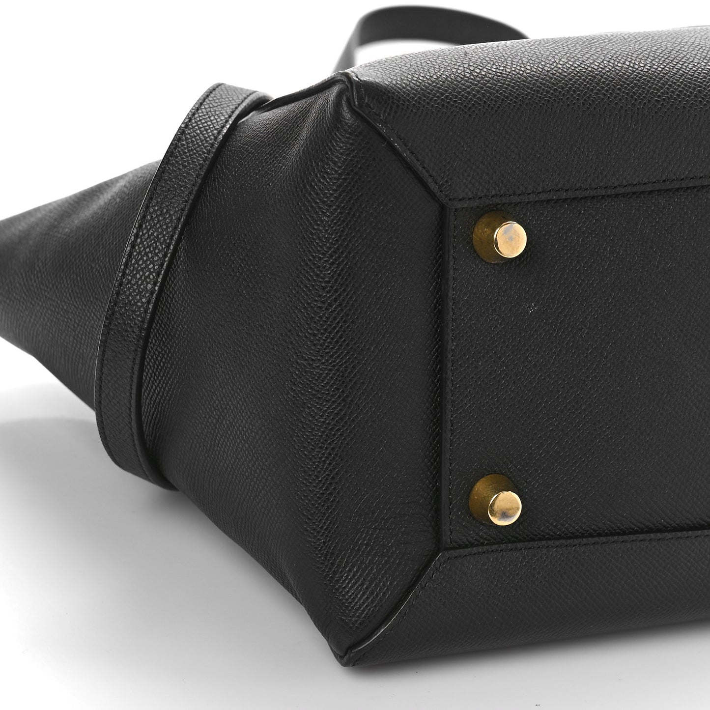 Grained Calfskin Mini Belt Bag Black