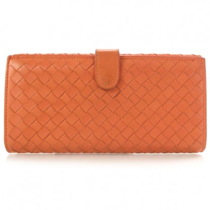 Bottega Veneta Nappa Intrecciato Continental Wallet Orange 1 of 5