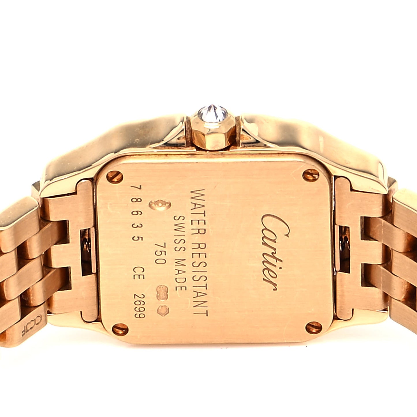 18K Yellow Gold Diamond 20mm Santos Demoiselle Quartz Watch